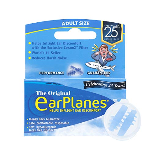 EarPlanes Ear Plugs 1 Pair (Pack of 6)