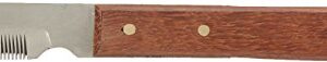 Tamsco 5-Inch Stripping Knife, Wooden Handle Wooden Handle Fine Teeth 1-Inch Blade, Ideal for Working Around The Face Hardened Stainless Steel