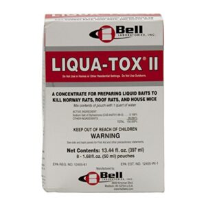 liqua-tox ii (1.7 fl oz packet, 8 packets per pouch, 4 pouches per case) full case