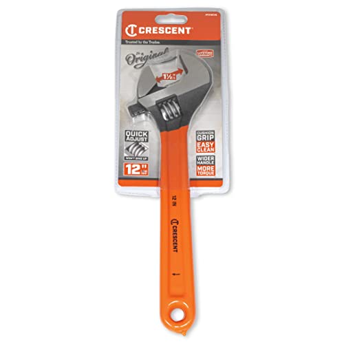 Crescent 12" Adjustable Black Oxide Cushion Grip Wrench - Carded - AT212CVS