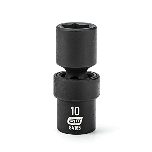 GEARWRENCH 1/4" Drive Standard Universal Impact Metric Socket 10mm, 6 Point - 84165