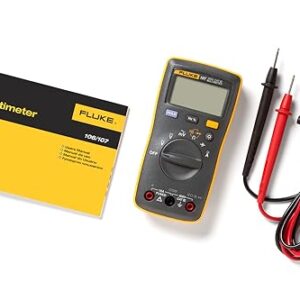 Fluke 107 AC/DC Current Handheld Digital Multimeter by Fluke, Gray