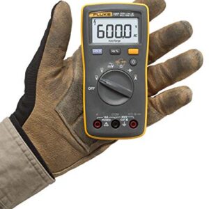 Fluke 107 AC/DC Current Handheld Digital Multimeter by Fluke, Gray