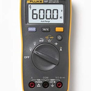 Fluke 107 AC/DC Current Handheld Digital Multimeter by Fluke, Gray