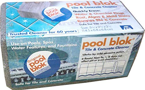 Pool Blok PB-12 by US Pumice, Pumice Stone for Cleaning of Pools, Tiles, Will Remove Lime, Rust, Stains from Pool Tiles Grout, 5.75x2.87x2.87 (1)