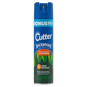 cutter backwoods insect repellent, repels mosquitos for up to 10 hours, 25% deet, 7.5 ounce (aerosol spray)