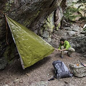 Survive Outdoors Longer Heavy Duty Emergency Blanket, 5 x 8 ft Green