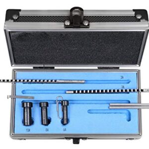 Accusize Industrial Tools No 60 Metric H.S.S. Keyway Broach Sets in Fitted Box, 5100-0060