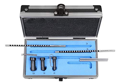 Accusize Industrial Tools No 60 Metric H.S.S. Keyway Broach Sets in Fitted Box, 5100-0060