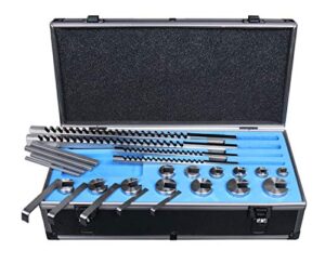 accusize industrial tools no.70 metric hss keyway broach set, 4 mm, 5 mm, 6 mm and 8 mm keyway size, style b and c, 5100-0070