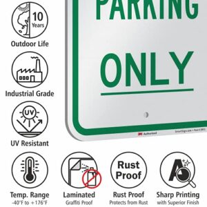 SmartSign "Customer Parking Only" Sign | 12" x 18" 3M Engineer Grade Reflective Aluminum