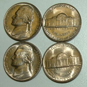 1950 - PD Jefferson Nickel Gem Bu Set