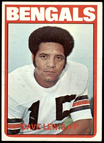 1972 Topps # 237 Dave Lewis Cincinnati Bengals (Football Card) VG Bengals Stanford