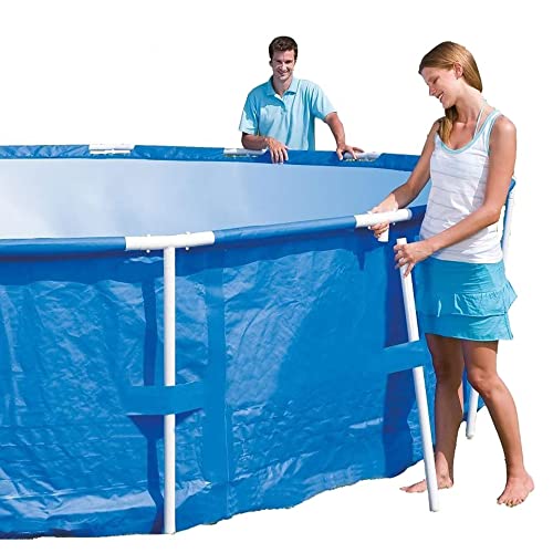 Bestway 12752E Steel Pro Above Ground Backyard Frame Pool for Kids & Adults, 15' x 48", Blue