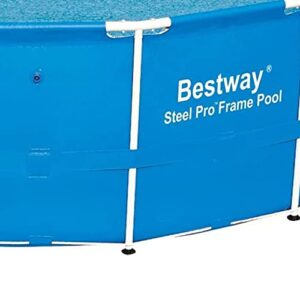 Bestway 12752E Steel Pro Above Ground Backyard Frame Pool for Kids & Adults, 15' x 48", Blue