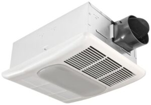 delta breez radiance 80 cfm exhaust bath fan with light and heater,off white