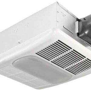 Delta Breez Radiance 80 CFM Exhaust Bath Fan with Light and Heater,Off White