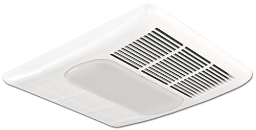 Delta Breez Radiance 80 CFM Exhaust Bath Fan with Light and Heater,Off White