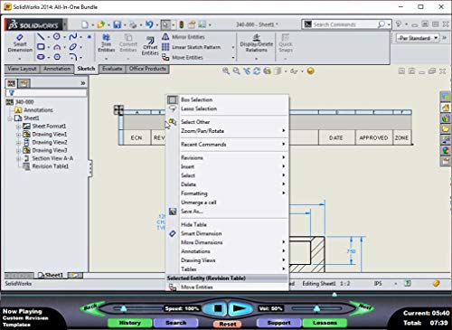 SOLIDWORKS 2014: Mechanical Drawings – Video Training Course