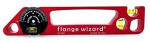 flange wizard pp-200 pocket pro levels, 9", 3 vials, red