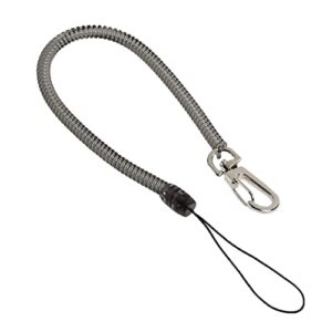 pacific handy cutter cl36 clip-on coil lanyard, for utility knives, safety cutters, and hand tools, extends to 48 inches, safe tool retention