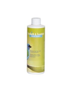 bird bath & fountain maintenance - (8 ounces) - fast-acting enzyme-based formula will extend the life of your water feature, aid in maintaining a balanced ecosystem - safe for all birds & animals