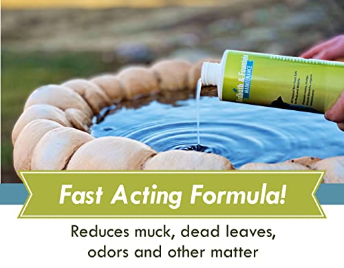 Bird Bath & Fountain Maintenance - (8 Ounces) - Fast-Acting Enzyme-Based Formula Will Extend The Life of Your Water Feature, Aid in Maintaining a Balanced Ecosystem - Safe for All Birds & Animals