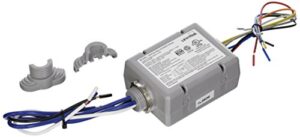 leviton opp20-rd4 20-amp super duty power pack for occupancy sensors, basic with auto-on, manual-on, local switch and photocell inputs, gray , grey