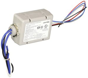 leviton opp20-rd3 20-amp super duty power pack for occupancy sensors, basic with auto-on and photocell input, gray