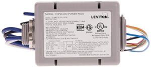 leviton opp20-d2 20-amp super duty power pack for occupancy sensors, basic with auto-on, manual-on and local switch inputs, gray