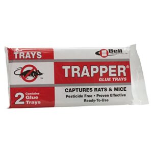 trapper glue trays by bell - tr2724 rat glue boards, 48 traps