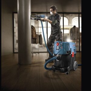 Bosch VAC090A 9-Gallon Dust Extractor with Auto Filter Clean, Blue