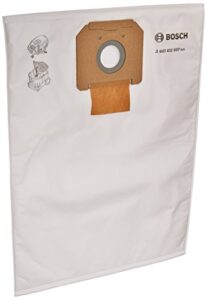 bosch vb090f 5-pack fleece filter bag for use with vac090 dust extractor, 9-gallon , white