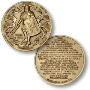 armor of god - spanish version challenge coin