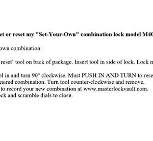 Master Lock M40EURDNUM Excell Disc Padlock High Security [Combination] [Stainless Steel] [Outdoor] M40EURDNUM-Best Used for Storage Units, Sheds, Garages, Trailers and More, 70mm