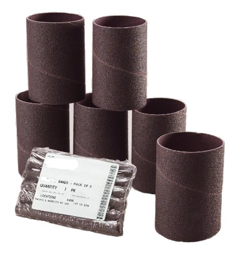 Sungold Abrasives 458045 Spiral Bands Spindle Sander Sleeves 1-Inch by 4-1/2-Inch 50 Grit Alumium Oxide Cloth, 6-Pack