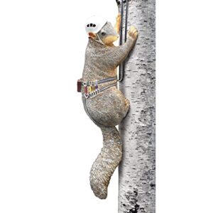 what on earth climbing squirrel figurine - garden decor for outside, yard art squirrel gifts, funny tree climber statue outdoor decor