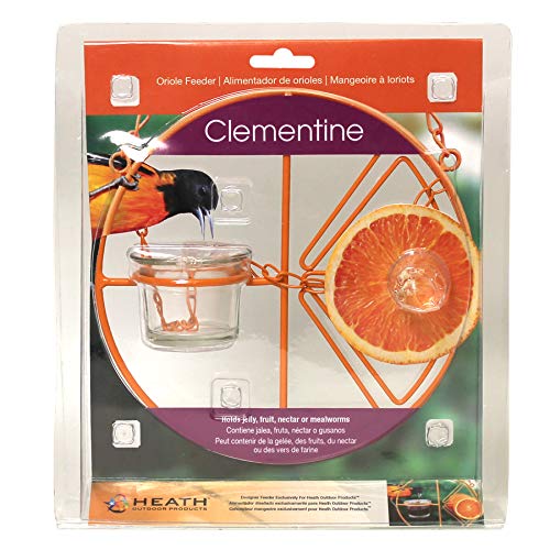 Heath Outdoor Products CF-133 Clementine Oriole Feeder , orange
