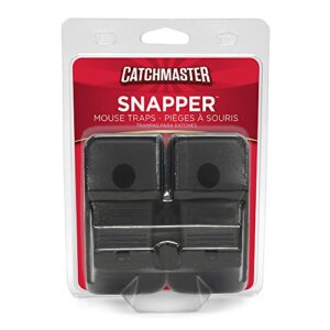 catchmaster 605r snapper easy set mouse trap, 2pk, black