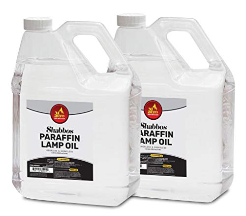 Ner Mitzvah 1 Gallon Paraffin Lamp Oil - Clear Smokeless, Odorless, Clean Burning Fuel for Indoor and Outdoor Use - Shabbos Lamp Oil - 2 Pack