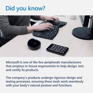 Microsoft Sculpt Ergonomic Wireless Desktop Keyboard and Mouse - Black. Wireless , Comfortable, Ergonomic Keyboard and Mouse Combo with Split Design and Palm Rest.