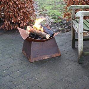 Esschert Design Rusted Steel Fire Bowl