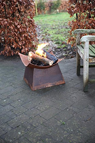 Esschert Design Rusted Steel Fire Bowl