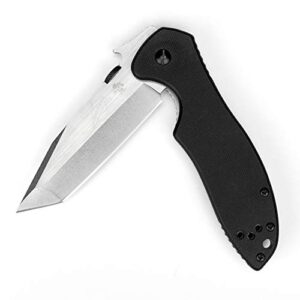 kershaw emerson cqc-7k folding pocket knife, 3.25 inch tanto blade, textured g10 front, manual open, 5 oz