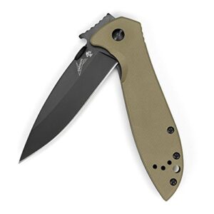 kershaw emerson cqc-6k folding pocket knife, one size (6054brnblk)