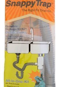 Snappy Trap 1 1/2" All-In-One-Drain Kit for Double Bowl Kitchen Sinks