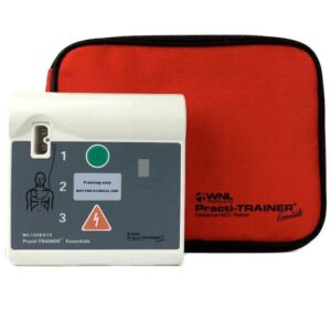 WNL Products WL120ES10 for Training use only AED Defibrillator Practi-Trainer Essentials Base Model AED Training Kit (1 Pack Kit)