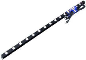 5ft 15 outlet metal power strip, 51512