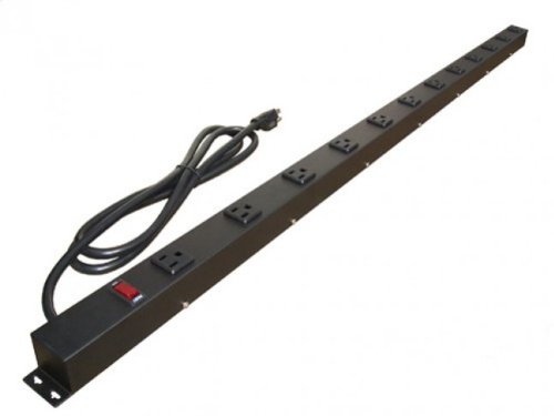 4ft 12 Outlet Metal Power Strip, 4126V1