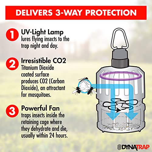 DynaTrap DT150 Indoor Mosquito & Flying Insect Trap – Kills Mosquitoes, Flies, Moths, Gnats, & Other Flying Insects – Protects up to 300 Sq Ft